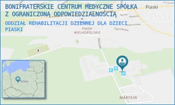ODDZIAŁ REHABILITACJI DZIENNEJ DLA DZIECI - BONIFRATERSKIE CENTRUM MEDYCZNE SPÓŁKA Z OGRANICZONĄ ODPOWIEDZIALNOŚCIĄ - OS. MARYSIN 1,  PIASKI