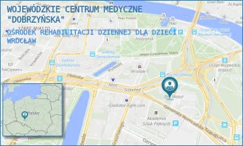 OŚRODEK REHABILITACJI DZIENNEJ DLA DZIECI - WOJEWÓDZKIE CENTRUM MEDYCZNE "DOBRZYŃSKA" - UL. DOBRZYŃSKA 21/23,  WROCŁAW