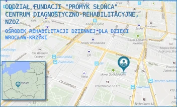OŚRODEK REHABILITACJI DZIENNEJ DLA DZIECI - ODDZIAŁ FUNDACJI "PROMYK SŁOŃCA" CENTRUM DIAGNOSTYCZNO-REHABILITACYJNE, NZOZ - UL. SWOBODNA 8A,  WROCŁAW-KRZYKI