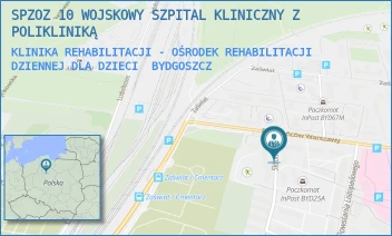 KLINIKA REHABILITACJI - OŚRODEK REHABILITACJI DZIENNEJ DLA DZIECI - SPZOZ 10 WOJSKOWY SZPITAL KLINICZNY Z POLIKLINIKĄ - POWSTAŃCÓW WARSZAWY 5,  BYDGOSZCZ