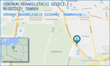 OŚRODEK REHABILITACJI DZIENNEJ - CENTRUM REHABILITACJI DZIECI I MŁODZIEŻY TENREH - STANISŁAWA STASZICA 67,  INOWROCŁAW