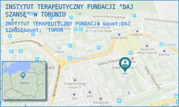 INSTYTUT TERAPEUTYCZNY FUNDACJI "DAJ SZANSĘ" - INSTYTUT TERAPEUTYCZNY FUNDACJI "DAJ SZANSĘ" W TORUNIU - PISKORSKIEJ 11,  TORUŃ