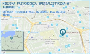 OŚRODEK REHABILITACJI DZIENNEJ DLA DZIECI - MIEJSKA PRZYCHODNIA SPECJALISTYCZNA W TORUNIU - ŁYSKOWSKIEGO 15,  TORUŃ