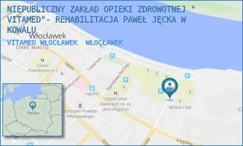 VITAMED WŁOCŁAWEK - NIEPUBLICZNY ZAKŁAD OPIEKI ZDROWOTNEJ " VITAMED"- REHABILITACJA PAWEŁ JĘCKA W KOWALU - OGNIOWA 5A,  WŁOCŁAWEK