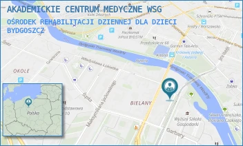 OŚRODEK REHABILITACJI DZIENNEJ DLA DZIECI - AKADEMICKIE CENTRUM MEDYCZNE WSG - ADAMA NARUSZEWICZA 11,  BYDGOSZCZ