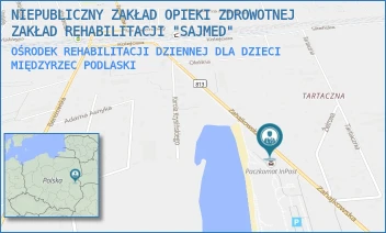 OŚRODEK REHABILITACJI DZIENNEJ DLA DZIECI - NIEPUBLICZNY ZAKŁAD OPIEKI ZDROWOTNEJ ZAKŁAD REHABILITACJI "SAJMED" - ZAHAJKOWSKA 24,  MIĘDZYRZEC PODLASKI