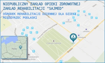 OŚRODEK REHABILITACJI DZIENNEJ DLA DZIECI - NIEPUBLICZNY ZAKŁAD OPIEKI ZDROWOTNEJ ZAKŁAD REHABILITACJI "SAJMED" - BRZESKA 53A,  MIĘDZYRZEC PODLASKI