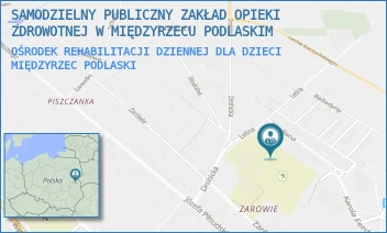 OŚRODEK REHABILITACJI DZIENNEJ DLA DZIECI - SAMODZIELNY PUBLICZNY ZAKŁAD OPIEKI ZDROWOTNEJ W MIĘDZYRZECU PODLASKIM - LEŚNA 2A,  MIĘDZYRZEC PODLASKI