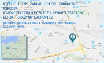 OŚRODEK REHABILITACJI DZIENNEJ DLA DZIECI - NIEPUBLICZNY ZAKŁAD OPIEKI ZDROWOTNEJ OŚRODEK DIAGNOSTYCZNO-LECZNICZO-REHABILITACYJNY ELFIK  GRAŻYNA LACHOWICZ - UL. JANA Z KOLNA 4,  ZIELONA GÓRA