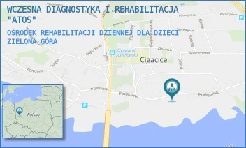 OŚRODEK REHABILITACJI DZIENNEJ DLA DZIECI - WCZESNA DIAGNOSTYKA I REHABILITACJA "ATOS" - UL. PODGÓRNA 13,  ZIELONA GÓRA