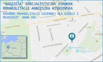 OŚRODEK REHABILITACJI DZIENNEJ DLA DZIECI I MŁODZIEŻY - "NADZIEJA" SPECJALISTYCZNY OŚRODEK REHABILITACJI AGNIESZKA WIŚNIEWSKA - UL. H. SIENKIEWICZA 37,  NOWA SÓL
