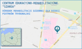 OŚRODEK REHABILITACJI DZIENNEJ DLA DZIECI - CENTRUM EDUKACYJNO-REHABILITACYJNE "SZANSA" - UL. WOLBORSKA 86,  PIOTRKÓW TRYBUNALSKI