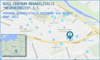 OŚRODEK REHABILITACJI DZIENNEJ DLA DZIECI - NZOZ CENTRUM REHABILITACJI "NEUROKINEZIS" S.C. - UL. 1 BRYGADY 4A,  NOWY SĄCZ