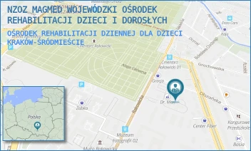 OŚRODEK REHABILITACJI DZIENNEJ DLA DZIECI - NZOZ MAGMED WOJEWÓDZKI OŚRODEK REHABILITACJI DZIECI I DOROSŁYCH - UL. OLSZAŃSKA 5,  KRAKÓW-ŚRÓDMIEŚCIE