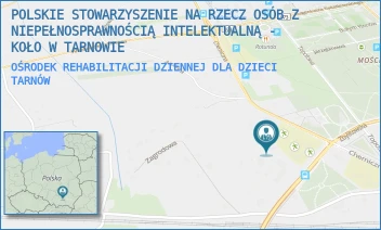 OŚRODEK REHABILITACJI DZIENNEJ DLA DZIECI - POLSKIE STOWARZYSZENIE NA RZECZ OSÓB Z NIEPEŁNOSPRAWNOŚCIĄ INTELEKTUALNĄ - KOŁO W TARNOWIE - UL. ZBYLITOWSKA 9A,  TARNÓW