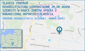 OŚRODEK REHABILITACJI DZIENNEJ - ŚLASKIE CENTRUM REHABILITACYJNO-UZDROWISKOWE IM.DR ADAMA SZEBESTY W RABCE-ZDROJU SPÓŁKA Z OGRANICZONĄ ODPOWIEDZIALNOŚCIĄ - UL. DIETLA 5,  RABKA-ZDRÓJ