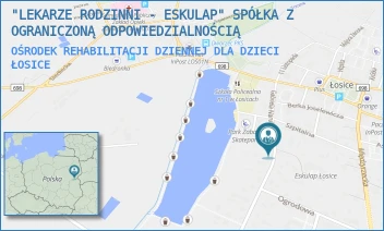 OŚRODEK REHABILITACJI DZIENNEJ DLA DZIECI - "LEKARZE RODZINNI - ESKULAP" SPÓŁKA Z OGRANICZONĄ ODPOWIEDZIALNOŚCIĄ - NARUTOWICZA 5,  ŁOSICE