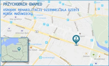 OŚRODEK REHABILITACJI DZIENNEJ DLA DZIECI - PRZYCHODNIA EWAMED - WARSZAWSKA 157,  MIŃSK MAZOWIECKI
