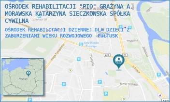 OŚRODEK REHABILITACJI DZIENNEJ DLA DZIECI Z ZABURZENIAMI WIEKU ROZWOJOWEGO - OŚRODEK REHABILITACJI "PIO" GRAŻYNA A. MORAWSKA KATARZYNA SIECZKOWSKA SPÓŁKA CYWILNA - ŻWIRKI I WIGURY 2,  PUŁTUSK