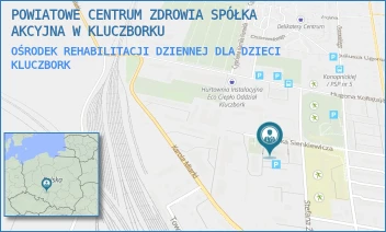 OŚRODEK REHABILITACJI DZIENNEJ DLA DZIECI - POWIATOWE CENTRUM ZDROWIA SPÓŁKA AKCYJNA W KLUCZBORKU - UL. SIENKIEWICZA 20B,  KLUCZBORK