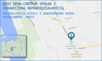 REHABILITACJA DZIECI Z ZABURZENIAMI WIEKU ROZWOJOWEGO - NZOZ REHA-CENTRUM SPÓŁKA Z OGRANICZONĄ ODPOWIEDZIALNOŚCIĄ - UL. BUDOWLANYCH 50,  OPOLE