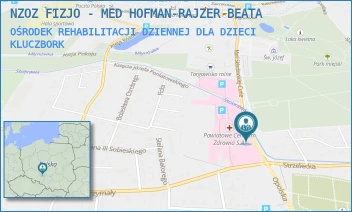 OŚRODEK REHABILITACJI DZIENNEJ DLA DZIECI - NZOZ FIZJO - MED HOFMAN-RAJZER BEATA - UL. SKŁODOWSKIEJ 25B,  KLUCZBORK