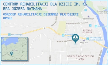 OŚRODEK REHABILITACJI DZIENNEJ DLA DZIECI - CENTRUM REHABILITACJI DLA DZIECI IM. KS. BPA JÓZEFA NATHANA - UL. MICKIEWICZA 5,  OPOLE