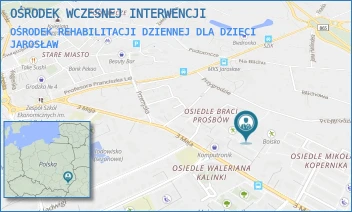OŚRODEK REHABILITACJI DZIENNEJ DLA DZIECI - OŚRODEK WCZESNEJ INTERWENCJI - UL. 3-GO MAJA 39A,  JAROSŁAW