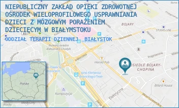 ODDZIAŁ TERAPII DZIENNEJ - NIEPUBLICZNY ZAKŁAD OPIEKI ZDROWOTNEJ OŚRODEK WIELOPROFILOWEGO USPRAWNIANIA DZIECI Z MÓZGOWYM PORAŻENIEM DZIECIĘCYM W BIAŁYMSTOKU - BUKOWSKIEGO 4,  BIAŁYSTOK