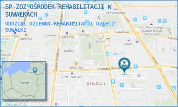 ODDZIAŁ DZIENNY REHABILITACJI DZIECI - SP ZOZ OŚRODEK REHABILITACJI W SUWAŁKACH - WARYŃSKIEGO 22A,  SUWAŁKI
