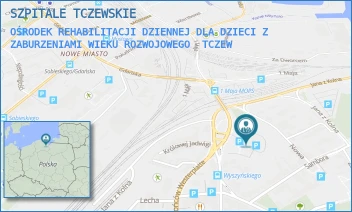 OŚRODEK REHABILITACJI DZIENNEJ DLA DZIECI Z ZABURZENIAMI WIEKU ROZWOJOWEGO - SZPITALE TCZEWSKIE - UL. 1 MAJA 2,  TCZEW