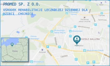 OŚRODEK REHABILITACJI LECZNICZEJ DZIENNEJ DLA DZIECI - PROMED SP. Z O.O. - UL. MŁODZIEŻOWA 21A,  CHOJNICE