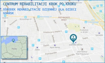 OŚRODEK REHABILITACJI DZIENNEJ DLA DZIECI - CENTRUM REHABILITACJI KROK PO KROKU - UL. ŚLĄSKA 66 C,  GDAŃSK