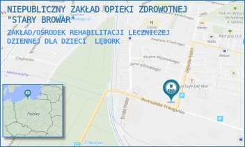 ZAKŁAD/OŚRODEK REHABILITACJI LECZNICZEJ DZIENNEJ DLA DZIECI - NIEPUBLICZNY ZAKŁAD OPIEKI ZDROWOTNEJ "STARY BROWAR" - UL. LEGIONÓW POLSKICH 18,  LĘBORK