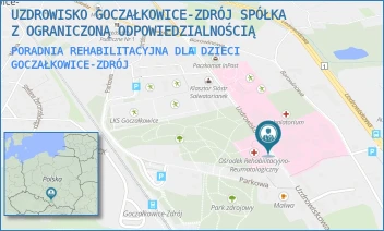 PORADNIA REHABILITACYJNA DLA DZIECI - UZDROWISKO GOCZAŁKOWICE-ZDRÓJ SPÓŁKA Z OGRANICZONĄ ODPOWIEDZIALNOŚCIĄ - UL. UZDROWISKOWA 55,  GOCZAŁKOWICE-ZDRÓJ