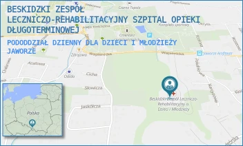 PODODDZIAŁ DZIENNY DLA DZIECI I MŁODZIEŻY - BESKIDZKI ZESPÓŁ LECZNICZO-REHABILITACYJNY SZPITAL OPIEKI DŁUGOTERMINOWEJ - UL. WAPIENICKA 142,  JAWORZE