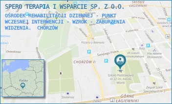 OŚRODEK REHABILITACJI DZIENNEJ - PUNKT WCZESNEJ INTERWENCJI - WZROK - ZABURZENIA WIDZENIA. - SPERO TERAPIA I WSPARCIE SP. Z O.O. - UL. ŚW. PIOTRA 9,  CHORZÓW