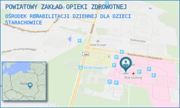 OŚRODEK REHABILITACJI DZIENNEJ DLA DZIECI - POWIATOWY ZAKŁAD OPIEKI ZDROWOTNEJ - BATALIONÓW CHŁOPSKICH 6,  STARACHOWICE