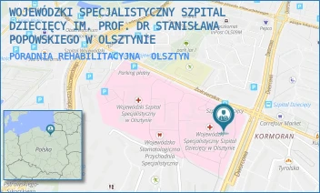 PORADNIA REHABILITACYJNA - WOJEWÓDZKI SPECJALISTYCZNY SZPITAL DZIECIĘCY IM. PROF. DR STANISŁAWA POPOWSKIEGO W OLSZTYNIE - ŻOŁNIERSKA 18 A,  OLSZTYN