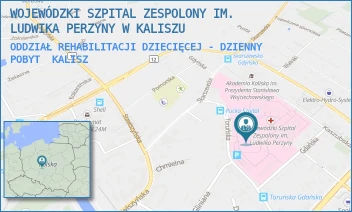 ODDZIAŁ REHABILITACJI DZIECIĘCEJ - DZIENNY POBYT - WOJEWÓDZKI SZPITAL ZESPOLONY IM. LUDWIKA PERZYNY W KALISZU - TORUŃSKA 7,  KALISZ