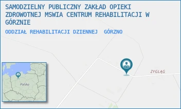 ODDZIAŁ REHABILITACJI DZIENNEJ - SAMODZIELNY PUBLICZNY ZAKŁAD OPIEKI ZDROWOTNEJ MSWIA CENTRUM REHABILITACJI W GÓRZNIE - 63,  GÓRZNO