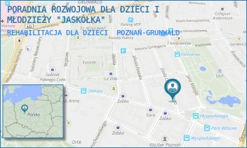 REHABILITACJA DLA DZIECI - PORADNIA ROZWOJOWA DLA DZIECI I MŁODZIEŻY "JASKÓŁKA" - CHEŁMOŃSKIEGO 2/1,  POZNAŃ-GRUNWALD