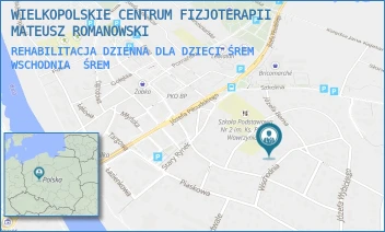 REHABILITACJA DZIENNA DLA DZIECI ŚREM WSCHODNIA - WIELKOPOLSKIE CENTRUM FIZJOTERAPII MATEUSZ ROMANOWSKI - WSCHODNIA 7,  ŚREM