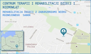 REHABILITACJA DZIECI Z ZABURZENIAMI WIEKU ROZWOJOWEGO - CENTRUM TERAPII I REHABILITACJI DZIECI I NIEMOWLĄT - UL. GŁOGOWA 1,  SANOK